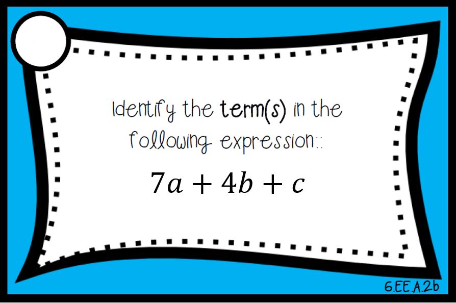 C4U #3 Lesson 2B - Variables & Algebraic Expressions (Tuesday, 10/11 or ...