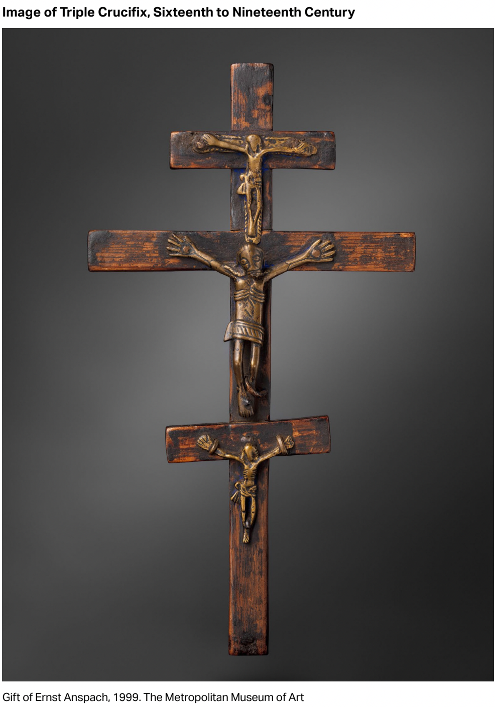  Image of Triple Crucifix from Kongo, 16th-19th century (Gift of Ernst Anspach, 1999. The Metropolitan Museum of Art)