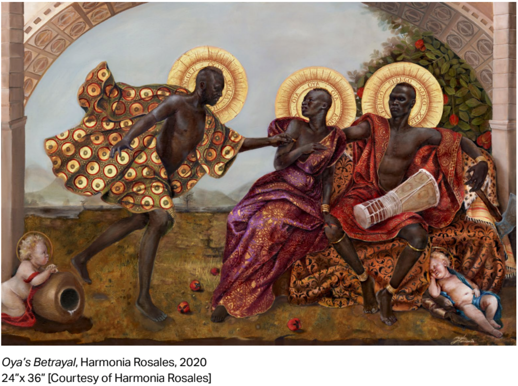 Oya’s Betrayal, Harmonia Rosales, 2020 24”x 36” [Courtesy of Harmonia Rosales]