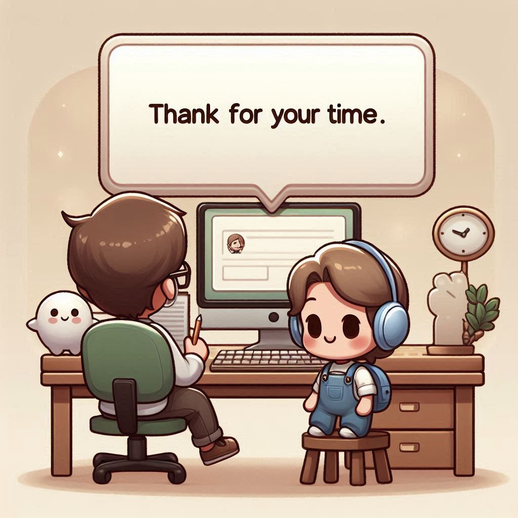 Gracias por tu tiempo. ¡Mucha suerte mis niño@s!