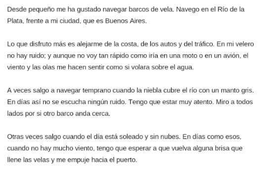 Lee el texto y responde.