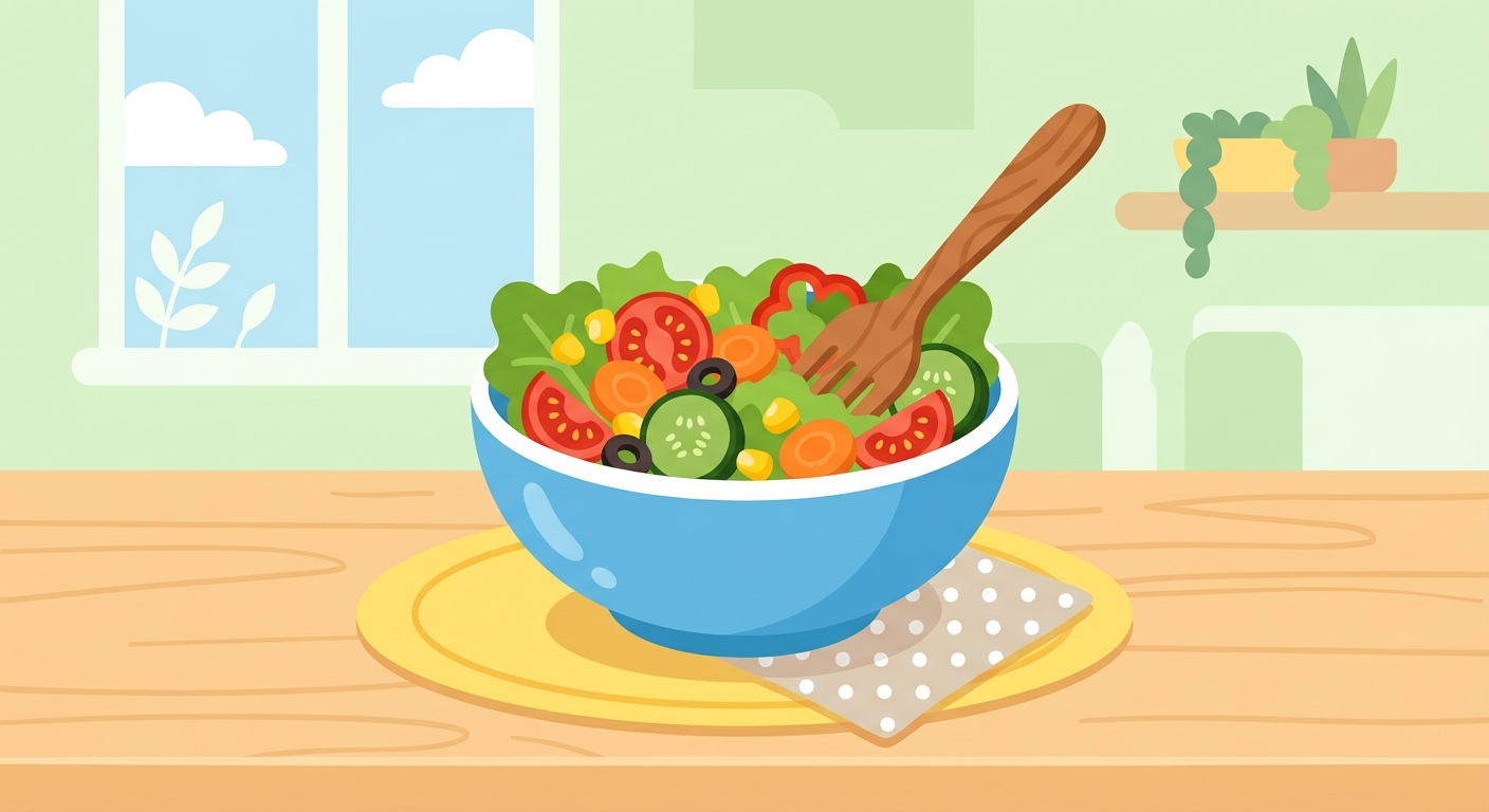 A bowl of healthy salad.